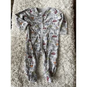 Emporio Baby Boy Sz. 3/6 Mo. One Piece transport themed Footed Romper